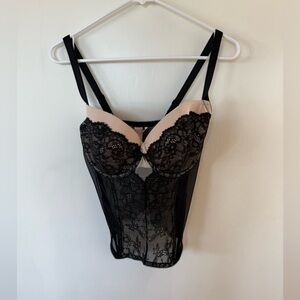Victoria's Secret Black Lace Bustier/Bra